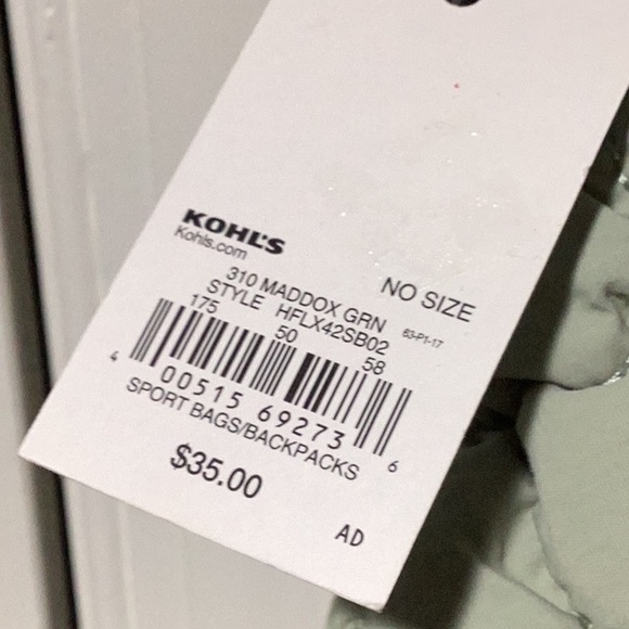 FLX Women's Quilted Hobo Bag in Light Sage - see description - Picture 3 of 9